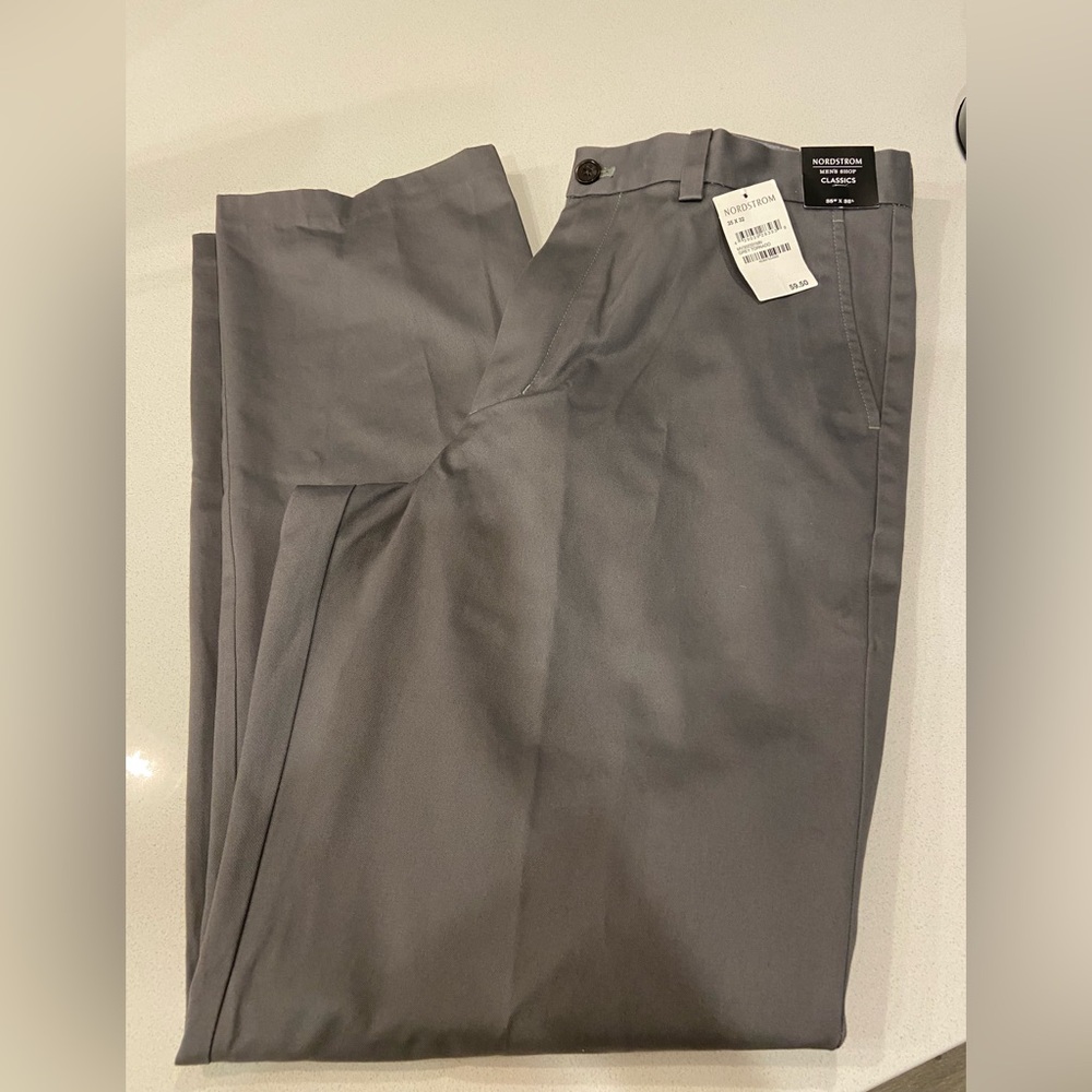 Nordstrom gray dress pants, NWT